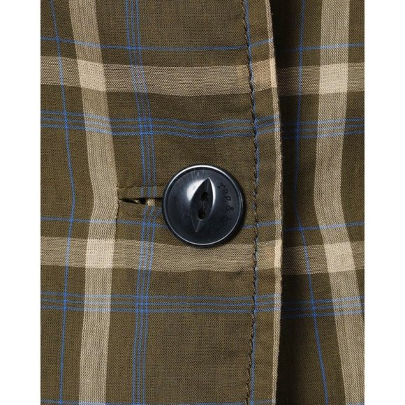 Rag and Bone Sybil Blazer Plaid Green (Size 0) - Picture 4 of 13